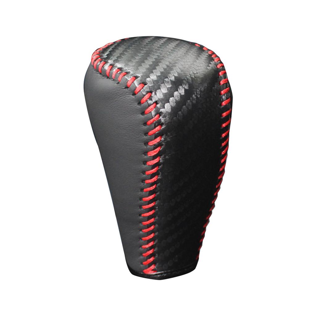 Car Gear Collars AT Leather Interior Gear Shift Knob Head Cover Wear-resistant Accessories Compatible for RAV4 2014-2019