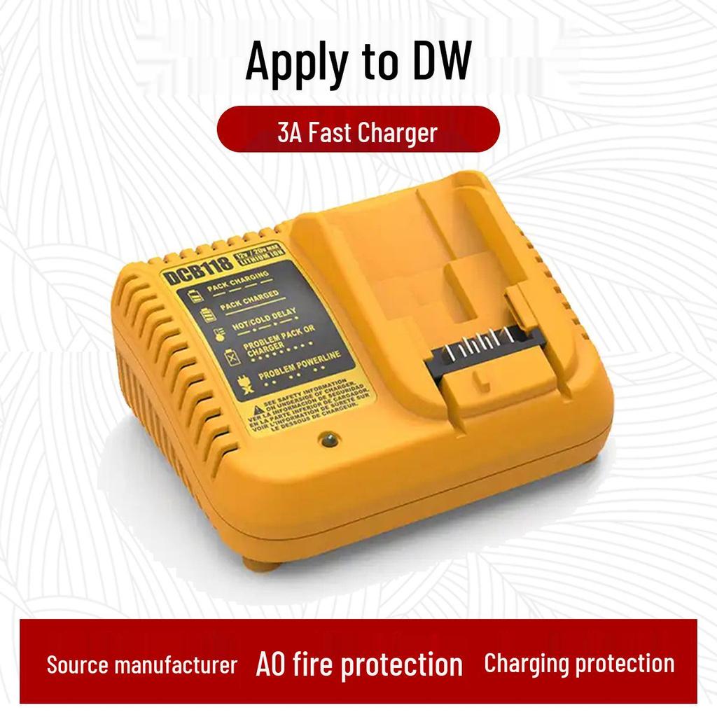 Совместим с зарядным устройством Dewalt 12V-20V DCB118 для литиевых батарей.