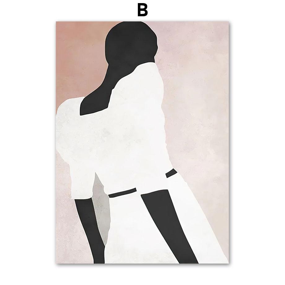 Настенная картина на холсте, цветок, абстрактная девушка, плакаты на скандинавскую тему и принты, настенные панно для гостиной, украшения дома