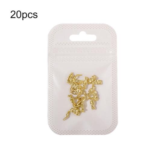 20 шт. Украшения для ногтей Изысканная форма Потрясающий визуальный эффект Случайный стиль Стильный 3D сверкающий художественный декор Инструменты для маникюра своими руками Подарок на день рождения