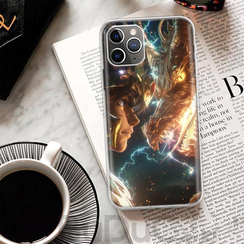 Крутой чехол Saint Seiya для iPhone 17 Air 16 16E 15 Pro Max 14 Plus 13 Mini Чехол для телефона 12 11 7 8 SE Индивидуальная печать Корпус 16 15