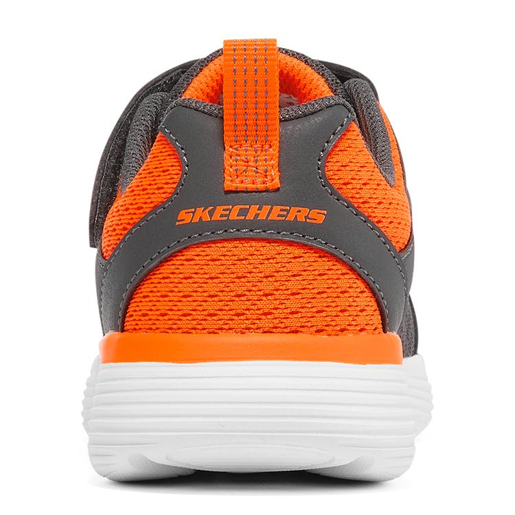 Skechers Go Run 400 V2 Простые Универсальные Удобные Уличные Низкие Беговые Кроссовки Детские кеды Серый Оранжевый 405102L-CCOR
