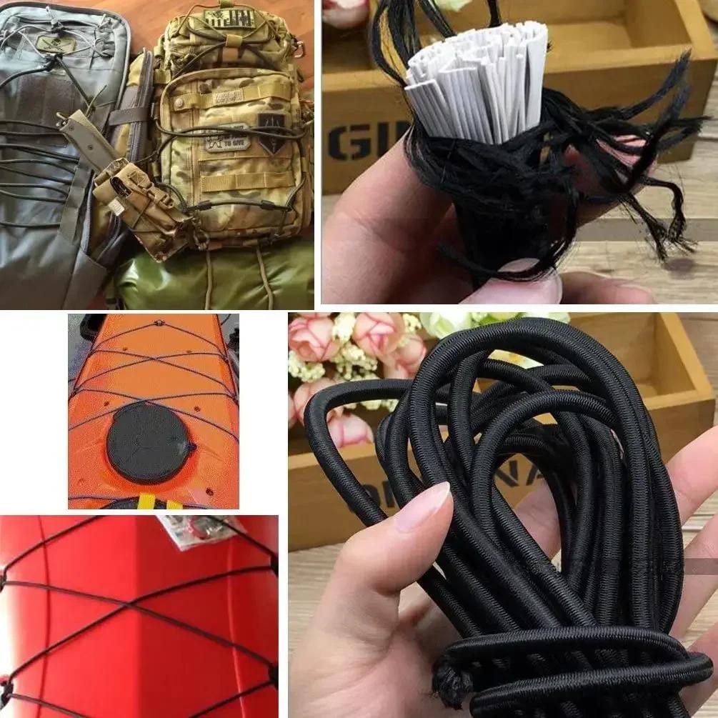 DIY Резинки Эластичная Лента Швейные Аксессуары Одежда Ремни Резинки Веревка Черные Поделки Высокое Качество 3/4/5/6/8 ММ Одежда