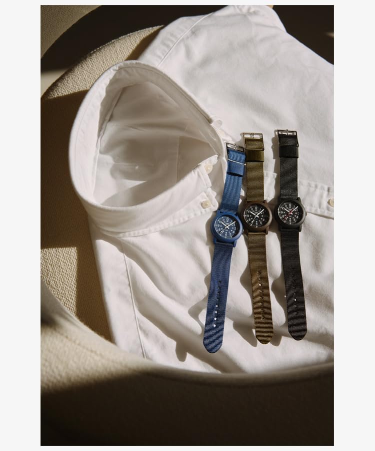 TIMEX Camper 34mm Quartz Analog 2nd Generation Camper 30m Water Resistant Watch, Reissue, (Blue)