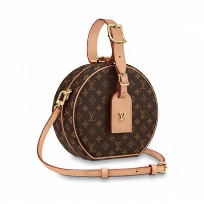[Б/У] Маленькая Шляпная Коробка Monogram Canvas Кожаная Сумка на Плечо Средняя - Очень Хорошее Состояние #SWWCNZ