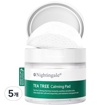 Успокаивающий тонер Nightingale Tea Tree, 60 шт., 60 шт., 5 шт.