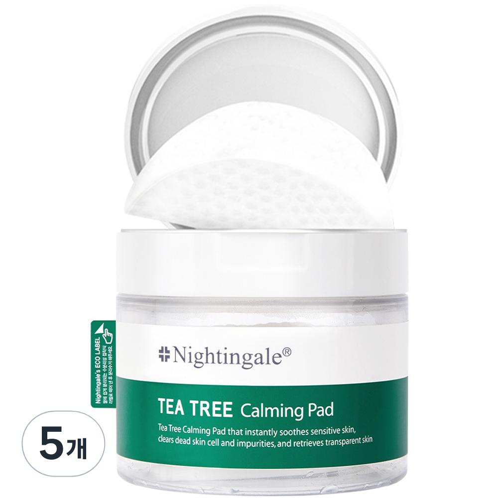 Nightingale Tea Tree Calming Toner Pad 60p, 60 Pieces, 5 Pieces