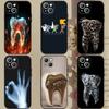 Чехол для телефона с рисунком зубов стоматолога Чехол для телефона для Apple iPhone 15,14,13,12,11,XS,XR,X,8,7,Pro,Max,Plus,mini Силиконовый Черный Чехол
