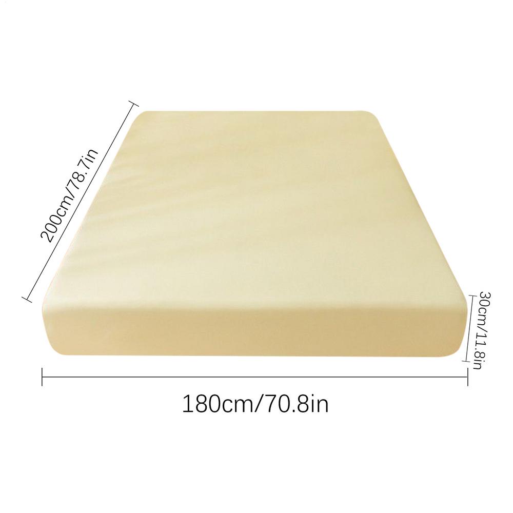 Fitted Sheet Mattress Bed Sheet Cotton Breathable Bedding Accessories All-Around Elastic for Comfortable Sleep Household Bedroom