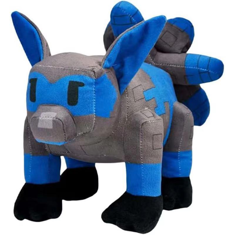 New Grow A Garden Roblox Nine-Tailed Fox Plush Toys Game Figure Block Style Soft Stuffed For Kids Fan Bedroom Playtime Companiom