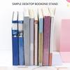 4 Pcs Acrylic Bookends Book Holder Stand Book End Book Stoppers L-Shape Bookends Desk Organisers for Books Magazines