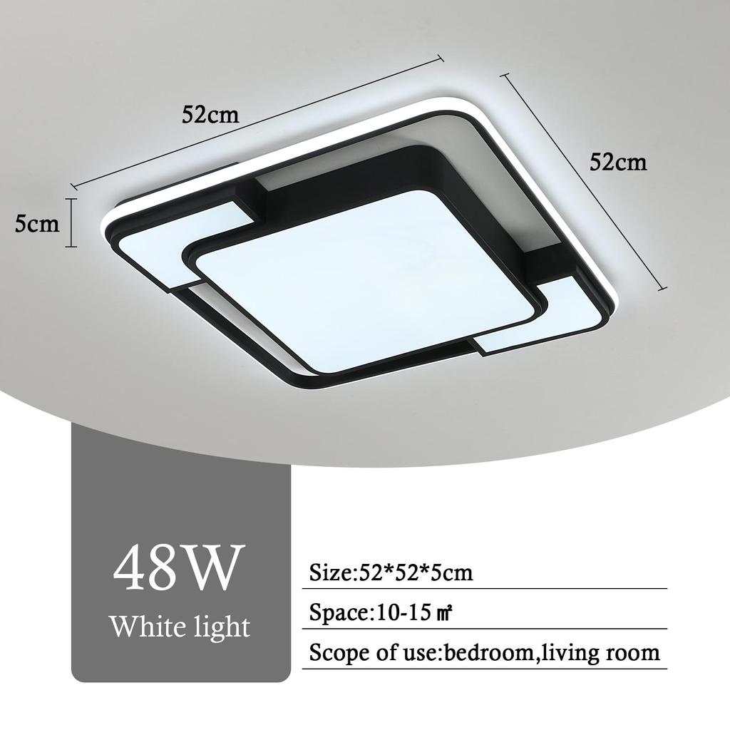 Современный светодиодный потолочный светильник для гостиной, спальни, столовой, кухни, дома, ресторана, квадратная люстра, светильники