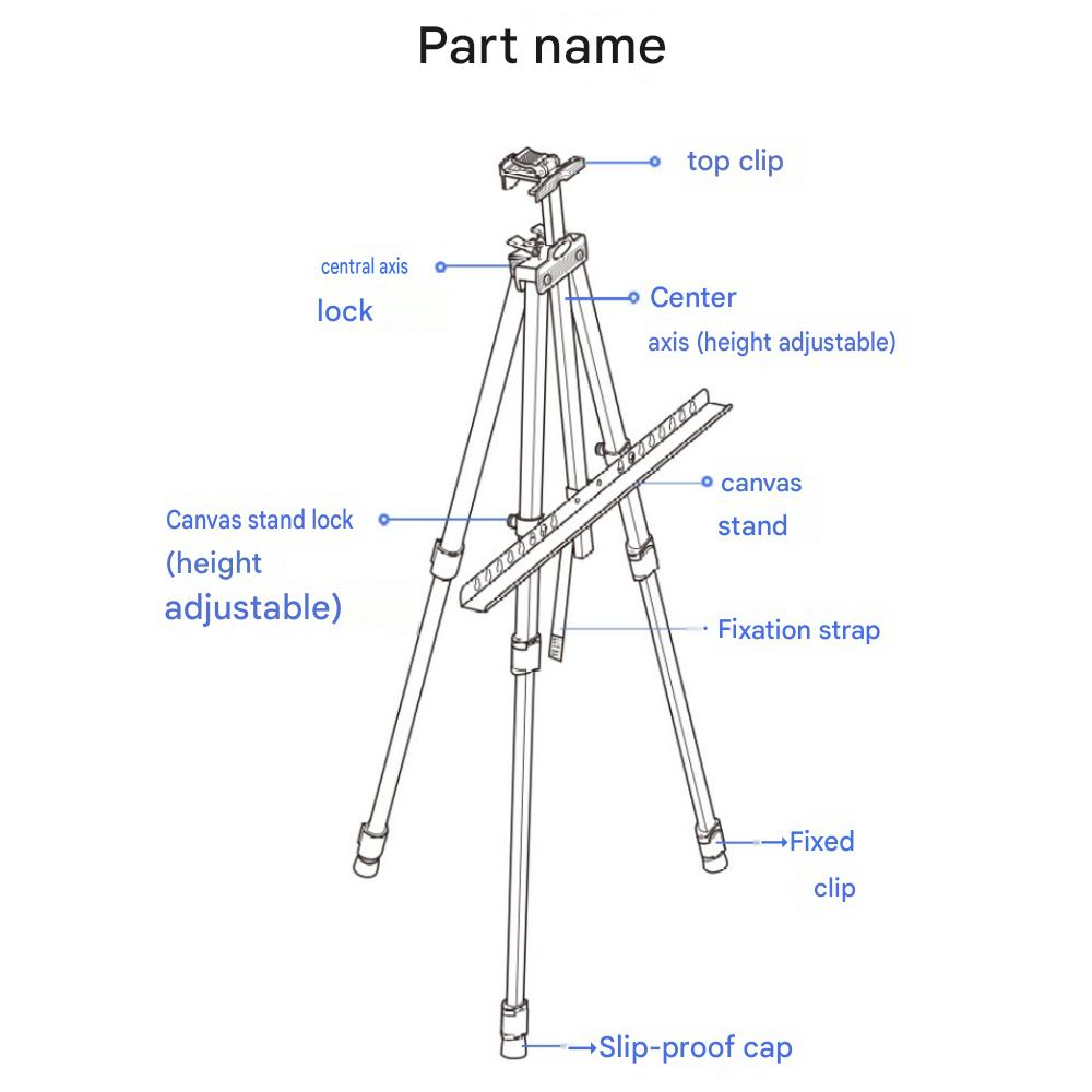 Comet Foldable Metal Easel Stand
