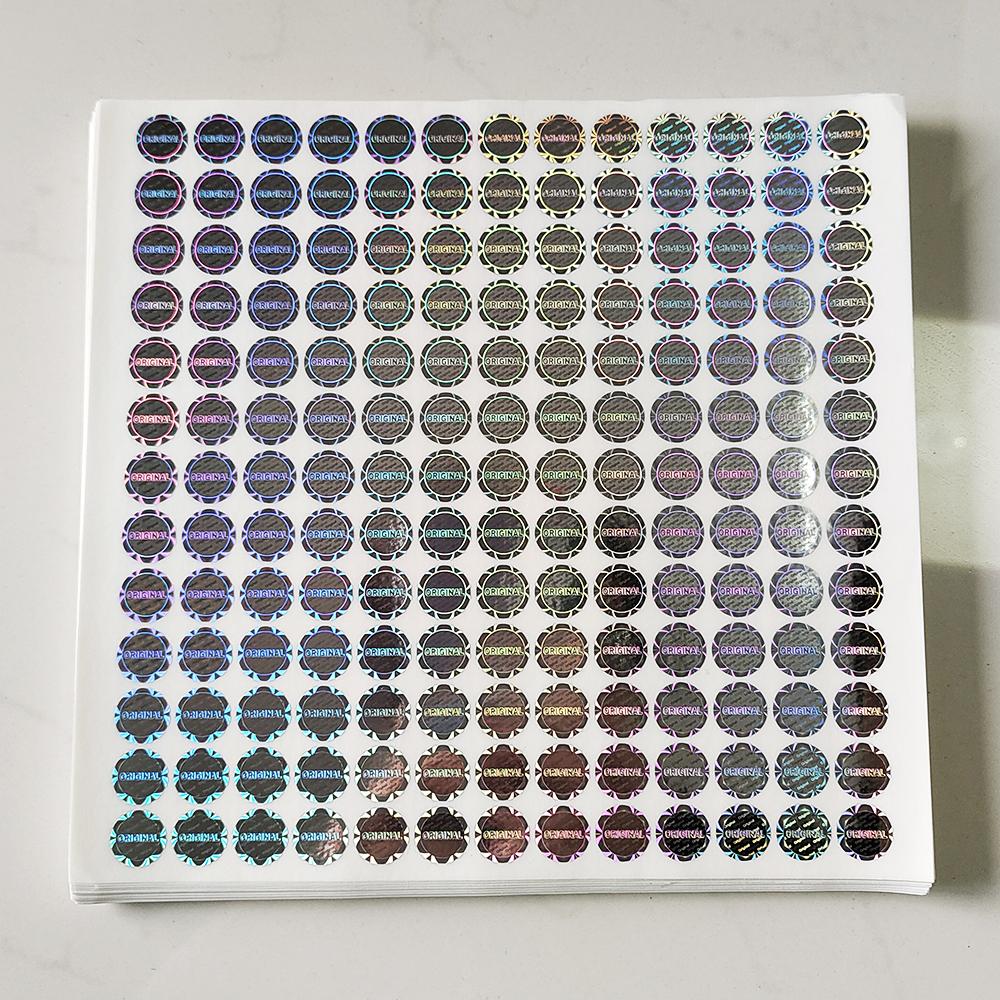 100 шт. 12 мм ОРИГИНАЛЬНАЯ голографическая защитная пломба Серебряная этикетка, защищенная от вскрытия Наклейка, аннулирующая гарантию Защита от снятия Предотвращение подделки