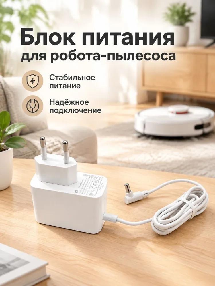 Power supply for robot vacuum cleaner Mi Robot Vacuum-Mop Essential, Pro, Mijia G1 MJSTG1, SKV4136GL, network adapter, 1 pc.