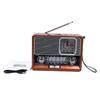 Vintage Radio Multifunctional AM FM SW Band Clock Flashlight Function Retro Bluetooth Speaker for