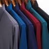 2026 Мужская новая однотонная рубашка-поло в стиле business casual, летняя модная повседневная с коротким рукавом, удобный и дышащий топ