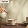 90 мл Ru Kiln Lard Jelly Маленькая садовая чайная чашка Креативная чайная чаша Чашечки для дегустации чая Персональная чашка Чажан Мастер Чашки Посуда