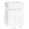 Side Table with Adjustable LED Light, Sofa Table, Side Table, Practical Charging Station (Only one table is included)