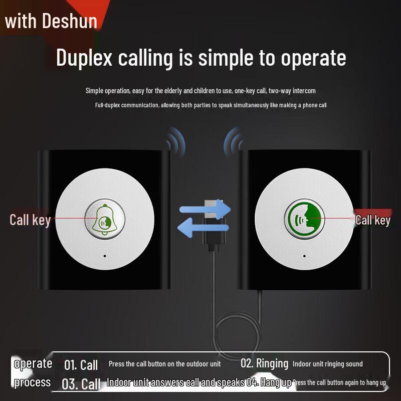 Беспроводная голосовая домофонная дверь DESHUN H9B