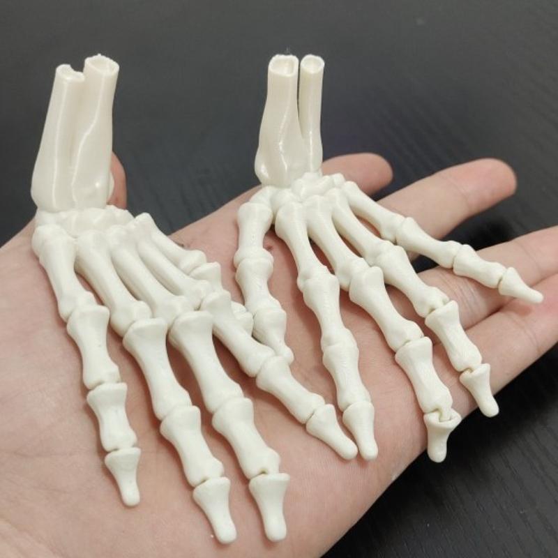 3D-печатная реалистичная гибкая модель скелета руки с суставами, привидение, украшение для Хэллоуина, домашний декор