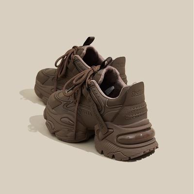 Платформенные кроссовки «папины кроссовки» женские весенние новые ретро модные универсальные с небольшой прибавкой роста спортивные и повседневные одинарные туфли тренд