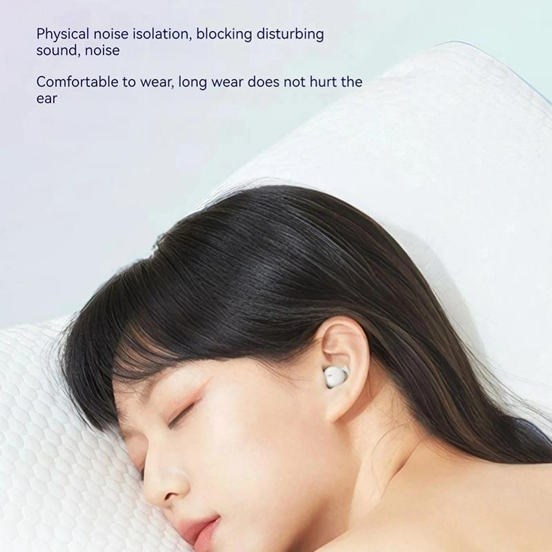 Наушники для сна, мини-маленькие беспроводные наушники Bluetooth 5.3, гарнитура с шумоподавлением и сенсорным управлением, невидимые наушники-вкладыши, подарки для девочек