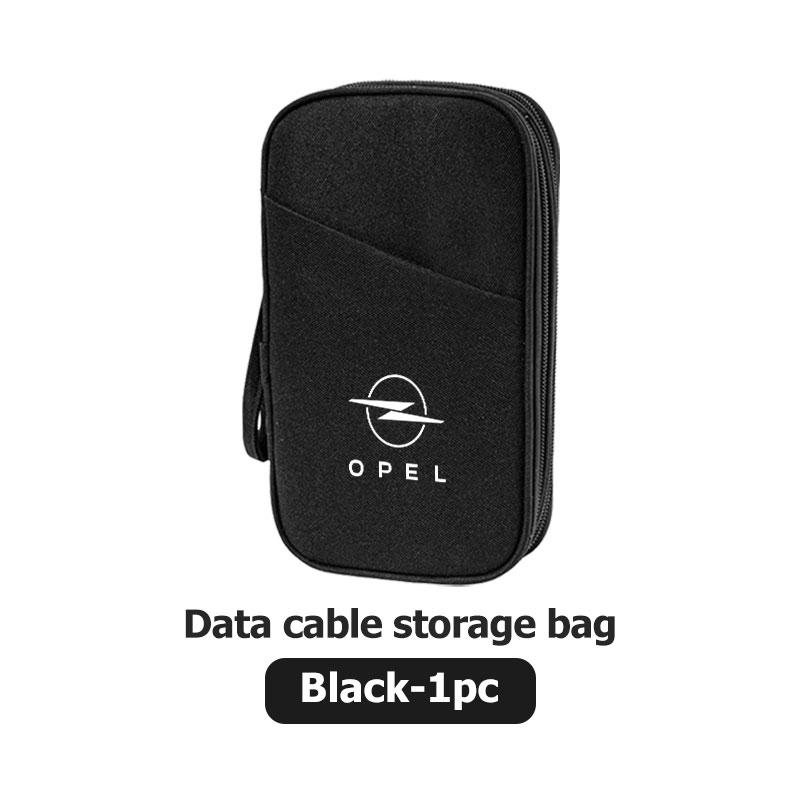 For Opel Travel Cable Bag Portable Digital Storage Bag Accessories Corsa Astra H G J Insignia Vectra Zafira Meriva ujl522