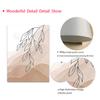Beige Abstract Line Drawing Leaf Sun Natural Plant Boho Posters And Prints Canvas Painting Wall Art Pictures Living Room Decor