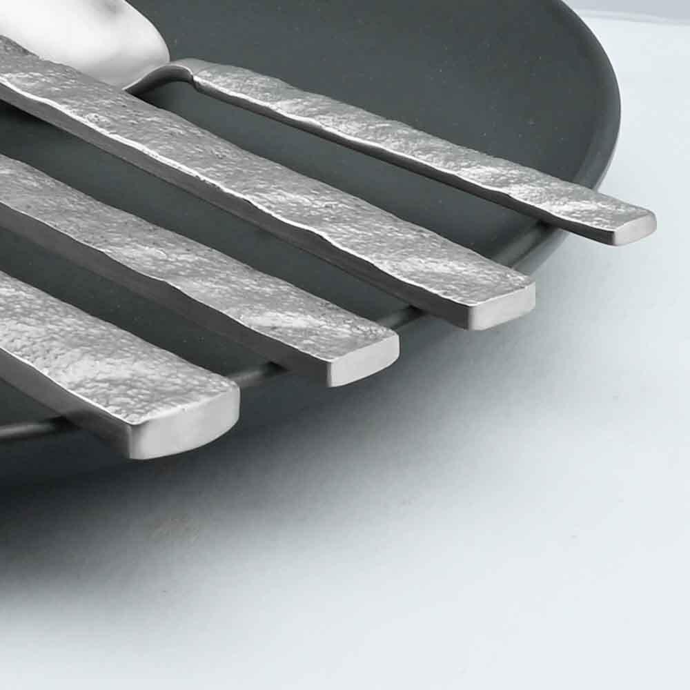 4 шт. высококлассный набор столового серебра 18/10, матовый набор столовых приборов из нержавеющей стали, серебряный набор столовых приборов, обеденный нож, вилка, ложка