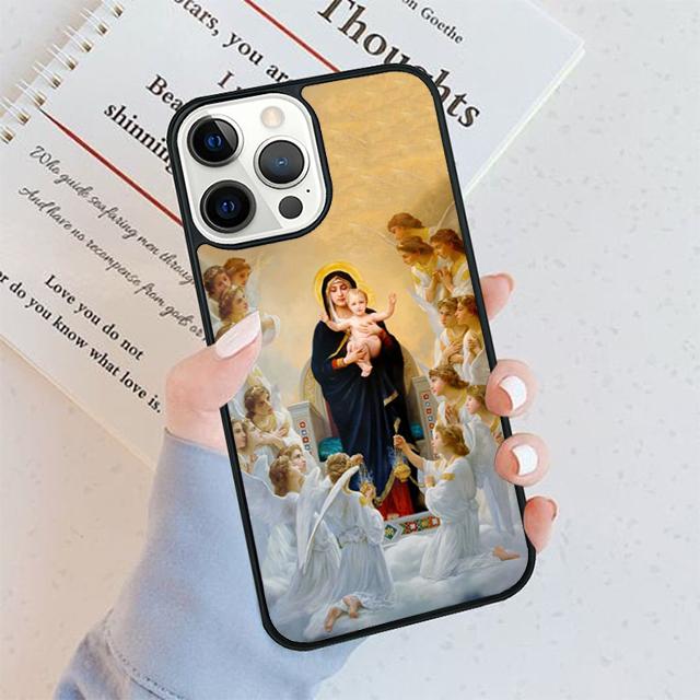 Virgin Mary of Hope Catholic Religious Phone Case For iPhone 17 Air 16 pro max 15 14 plus 12 13 Shell Cover coque