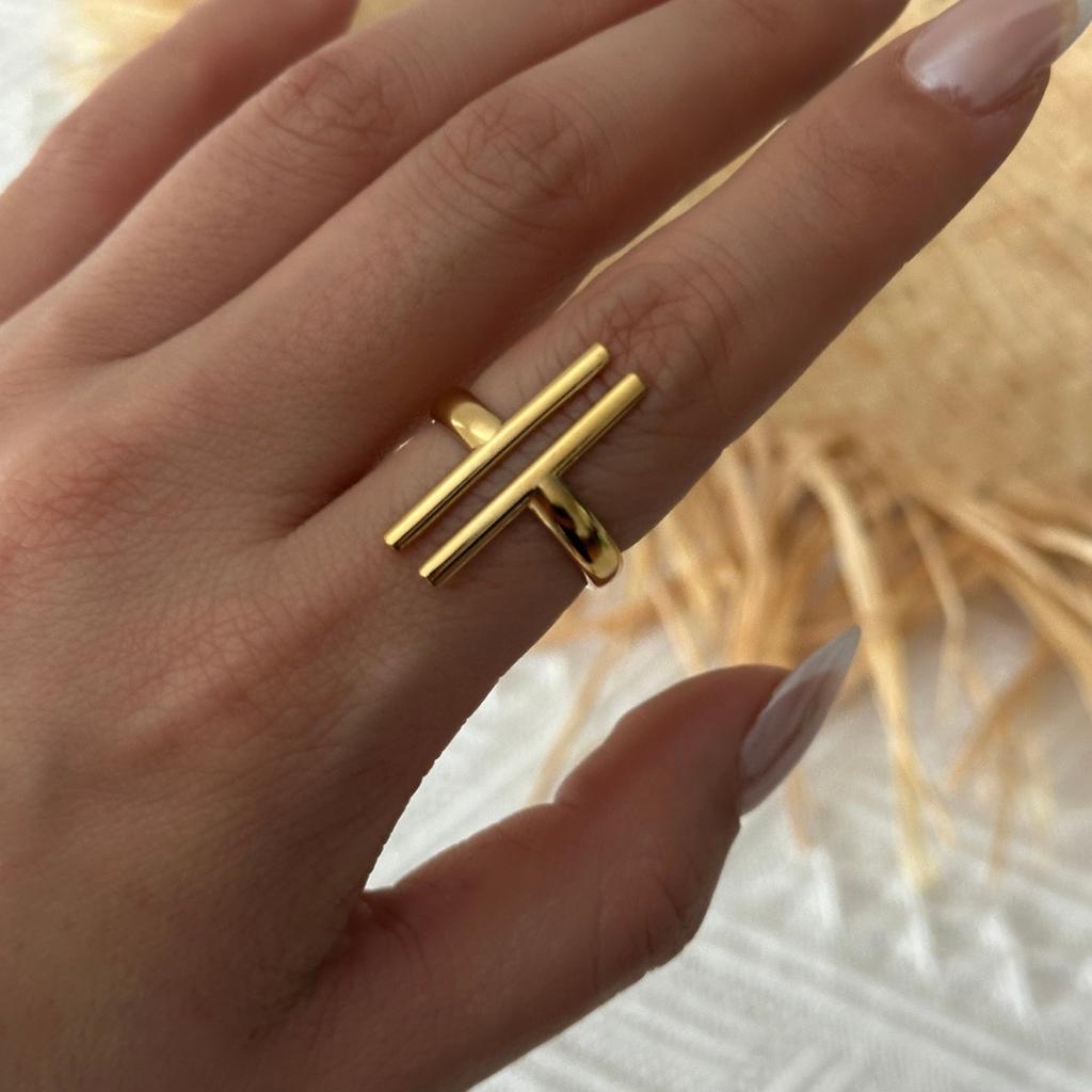 Punk Stainless Steel Irregular Plaid Metal Lava Finger Rings For Women Men Shell Sun Moon Star Heart Geometric Line Ring Jewelry