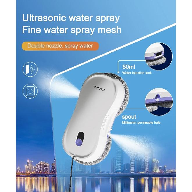 PuPuiKai Home windows automatic water spray cleaning robot vacuum cleaner remote control electric window wiper glass
