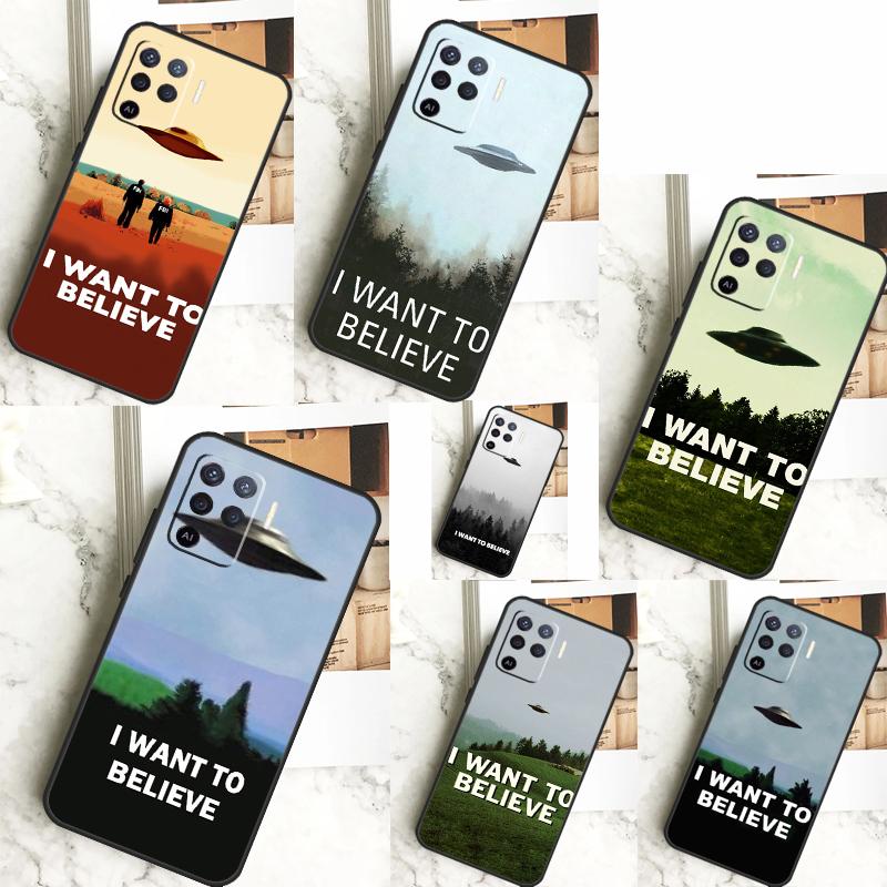 Я хочу верить Чехол для OPPO A17 A16 A15 A79 A58 A78 A98 A74 A94 A77 A5 A9 A96 A76 A52 A72 A53S A54S A57S