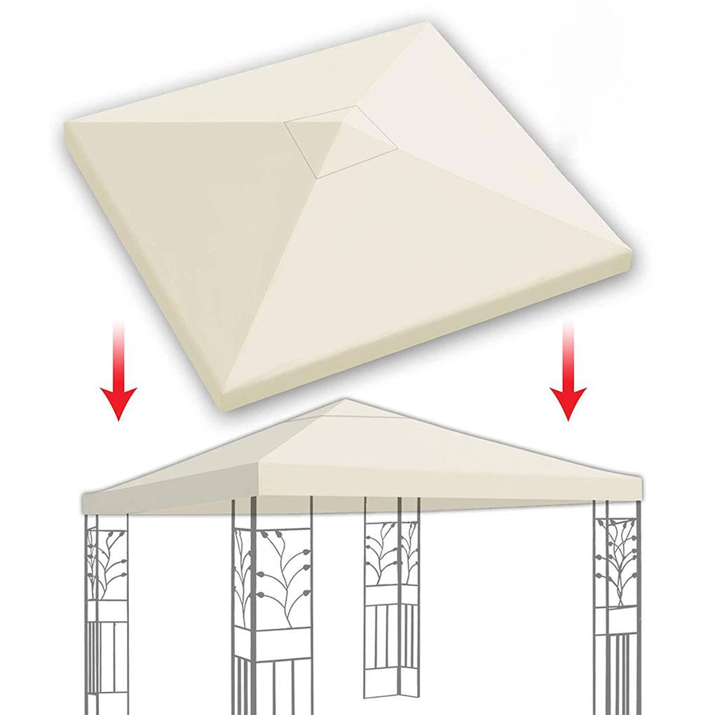 Крышка для зонта Gazebo Top Replacement Outdoor Patio, водонепроницаемый полиэстеровый навес от солнца, темно-зеленый