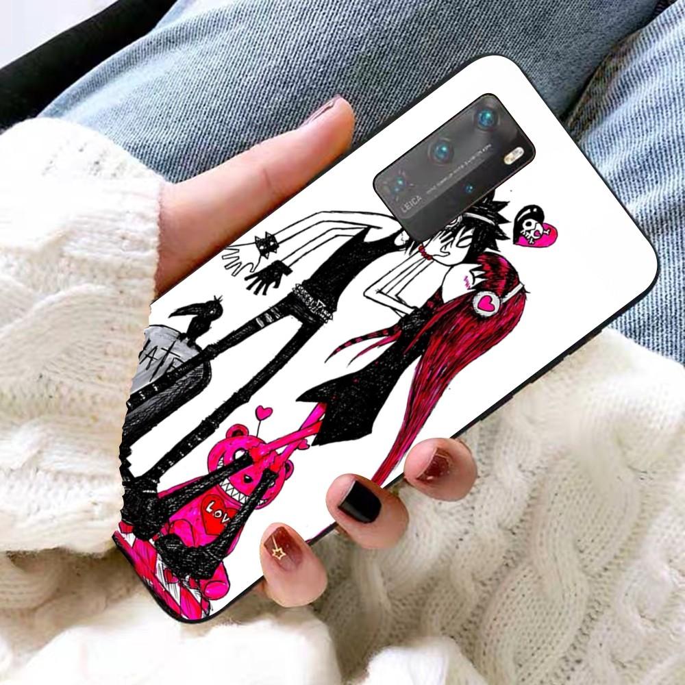 L-Love B-Black and Cute E-Emo Phone Case For Huawei P 8 9 10 20 30 40 50 Pro Lite Psmart Honor 10 lite 70 Mate 20lite
