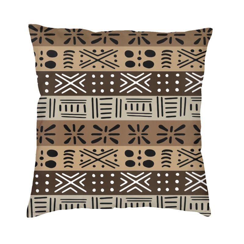 Aztec Tribal Pattern Cushion Cover Doublesided 3D Printing Ethnic Bohemian Floor Pillow Case Living Room Pillowcase Home Decor