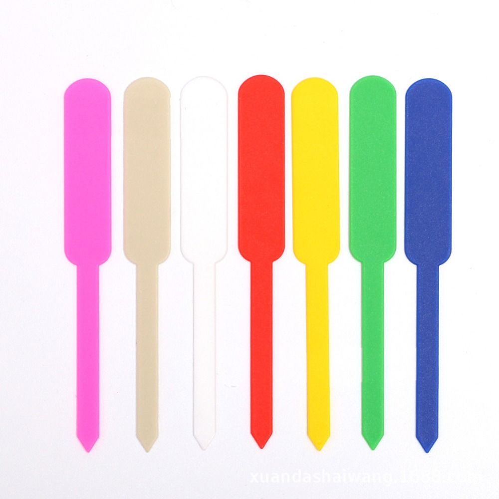 100 шт. Втыкаемые садовые бирки для растений, Классификация растений, Знаки для цветочных горшков, Пластиковые бирки для DIY