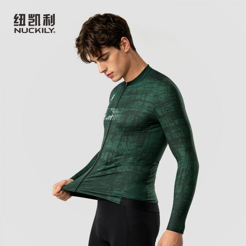 Mens Long Sleeve Cycling Jersey Road Bike Top Milk Silk Lightweight Quick Dry Compression Athletic