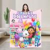 Плюшевый Супер Теплый Плед G-Gabby’s Dollhouseds для Девочек Мальчиков Плюшевый Накидка Модный Фланелевый Плед для Спальни Покрывало для Дивана Кровати