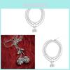 Punk Style Multilayer Skull Cherry Necklace For Women With Zinc Alloy Chain