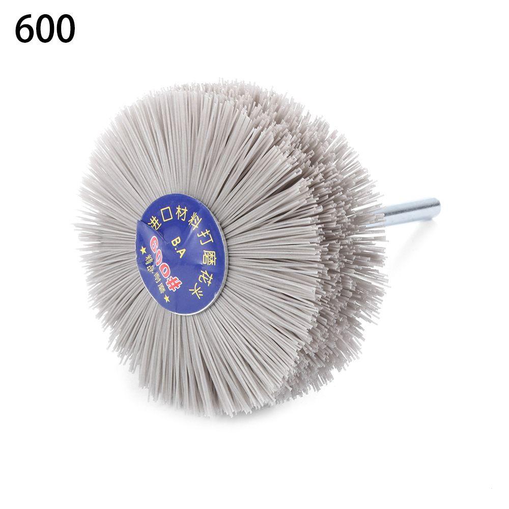 Woodwork Polishing Drill Deburring Grinder Nylon Wheel Brush Abrasive Wire Grinding Flower Head