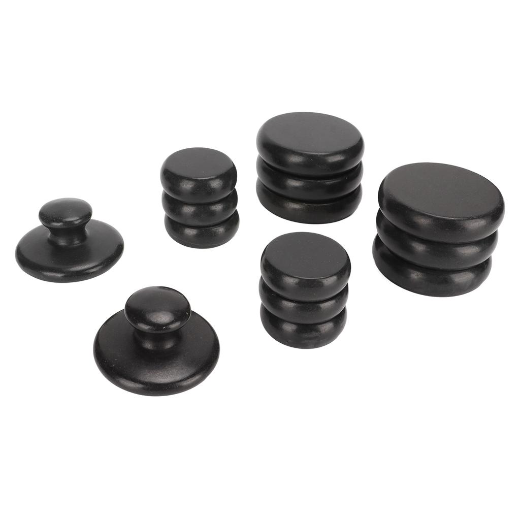 14pcs Massage Stone Set Home Beauty Salon Basalt Muscle Relax Therapy Spa Hot Stone for Men Women