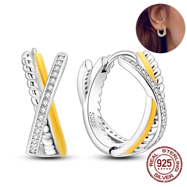 Настоящие 100% стерлингового серебра 925 пробы, цветы, сверкающие серьги-бабочки для женщин, модный бутик ювелирных изделий, вечерние, свадебный подарок, новинка 2023 года