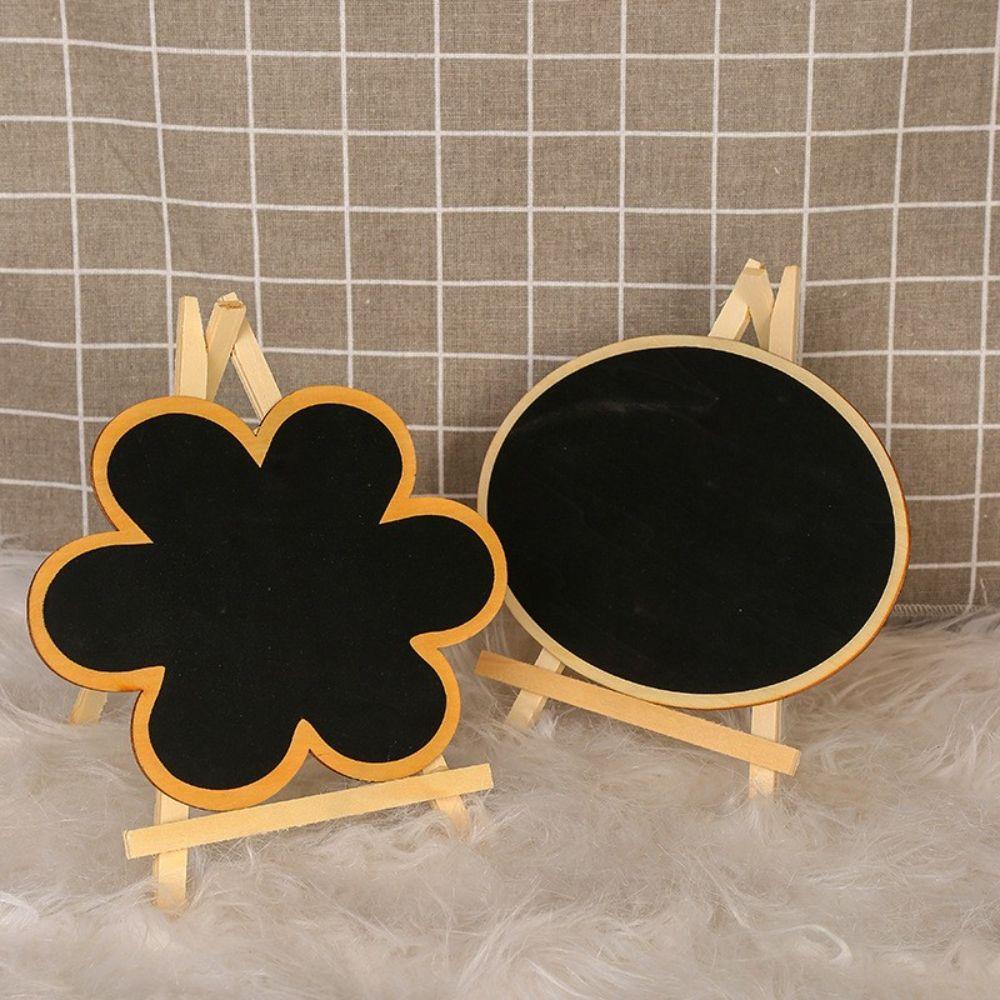 do List Desk Display Guide Board Wooden Easel Chalkboard With Stand Mini Blackboard Reminder Board