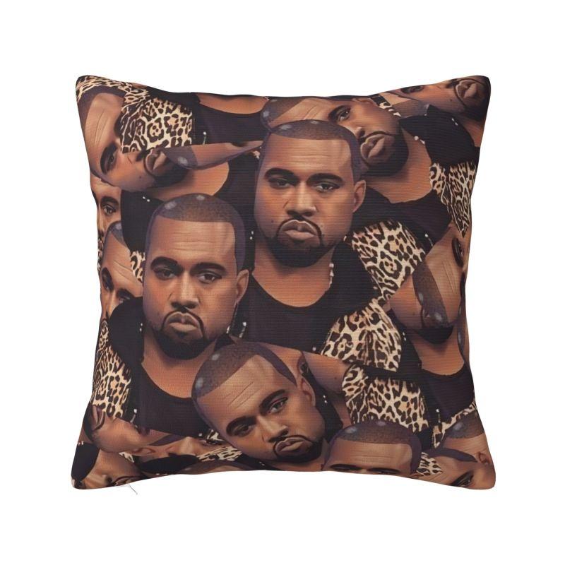 Luxury Popular Singer Kanye West Cushion Covers xcm Velvet Pillow Case for Car Square Pillowcase Bedroom Decoration