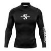 Mens Rash Guard Long Sleeve Quick Dry UV Protection Swim Shirt Surfing Beach Sports