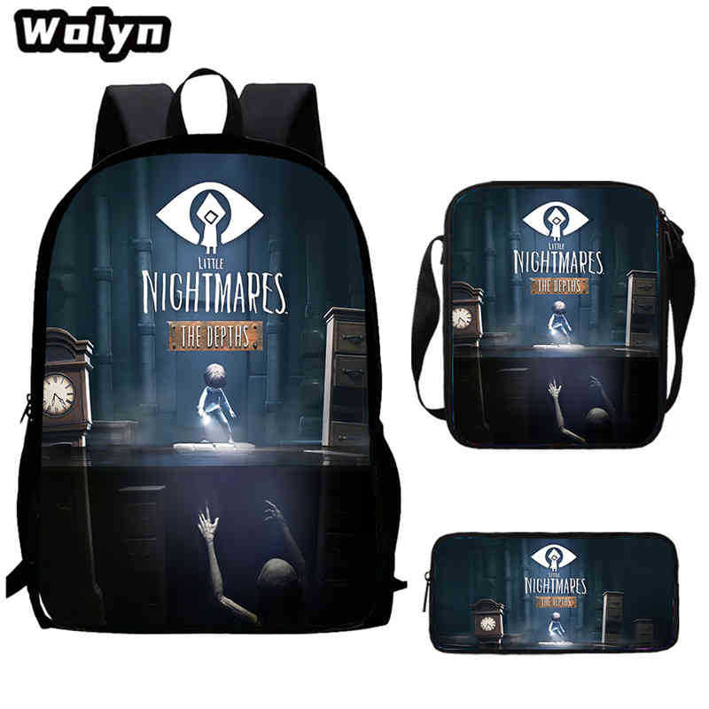 Школьный рюкзак Little Nightmare Многофункциональный Снижение нагрузки Большой вместимости