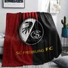 1pc SC Freiburg Print Flannel Blanket, High quality Comfortable for All Seasons, Home Decor, Warmth and Comfort, Perfect for Christmas Gifts80