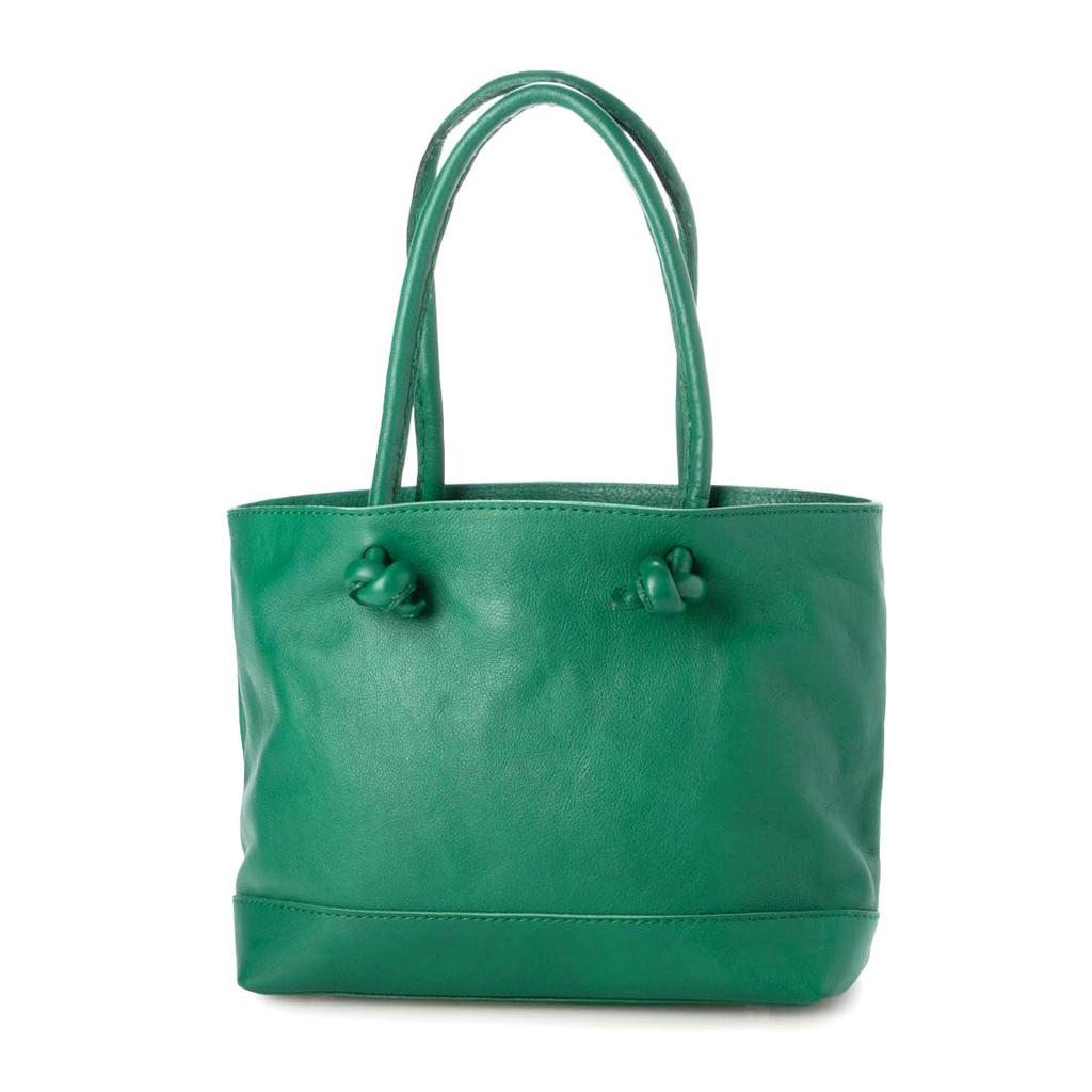 Soft leather tote bag 3-layer 2-way